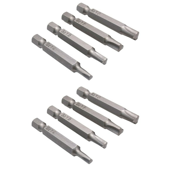 8 Pcs Magnetic Triangle Head Screwdriver Bits for Anti-theft Screws Hex Set