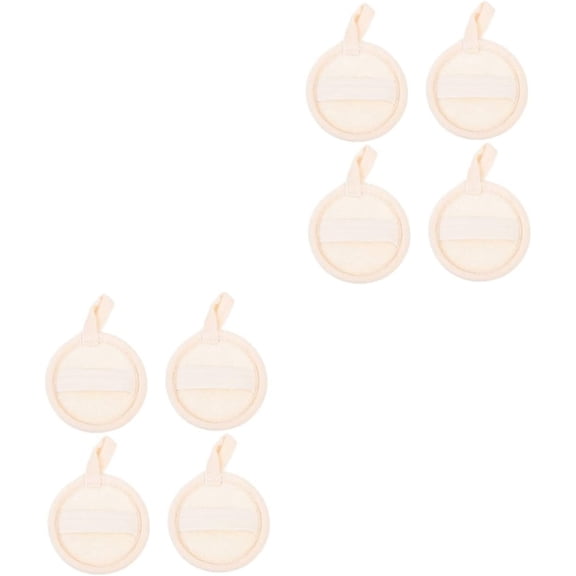 8 Pcs Makeup Remover Cotton Face Towel Face Cleaning Tools Round Makeup Sponge Facial Cleansing Sponges for Face Round Shaped Face Sponge Facial Cleaning Sponges Exfoliating Pads