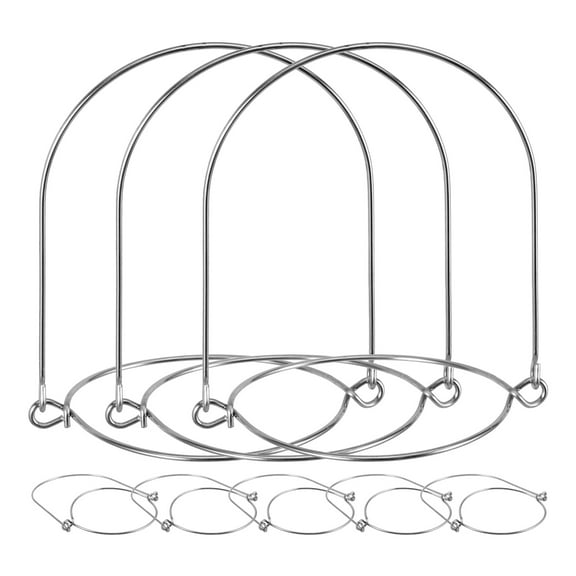 ULTNICE Wire Handles For Mason Jars Black 8Pcs 5.0X3.4In