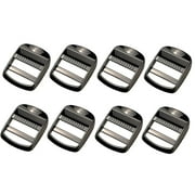 8 Pcs Metal Ladder Lock Buckle Adjustable Webbing Strap Release Buckles for Backpack Strap Zinc Alloy Buckle for Backpack Strap Accessories