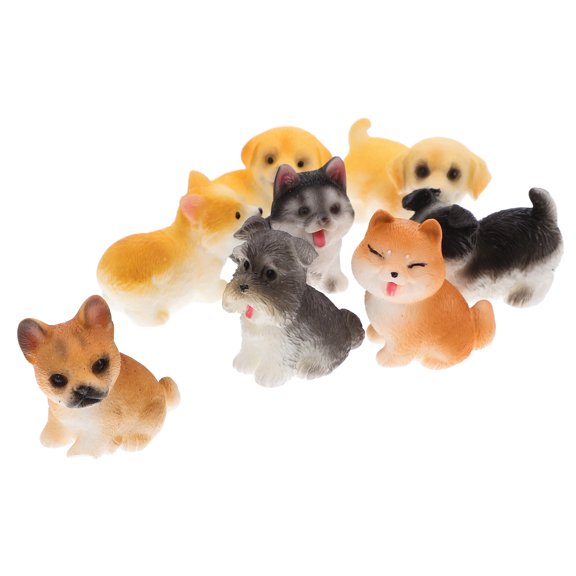 SOPOTUTU Classical Shape Miniature Figurines Assorted Color 8Pcs 1.4X1.2X0.7In