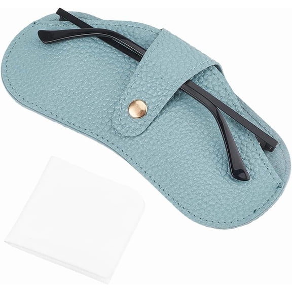 8 Pcs Microfiber Glasses Pouch Case Soft Sunglasses Pouch Portable Drawstring Storage Bag Blue DIY