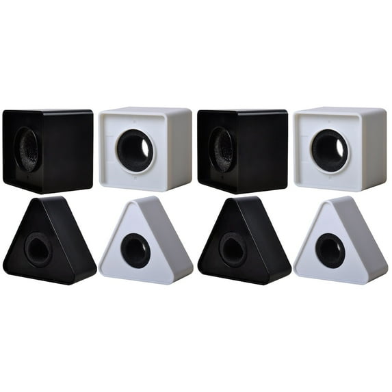 FENGGUIQU 8 Pcs Microphone Logo Cube Protective Multi-functional Use