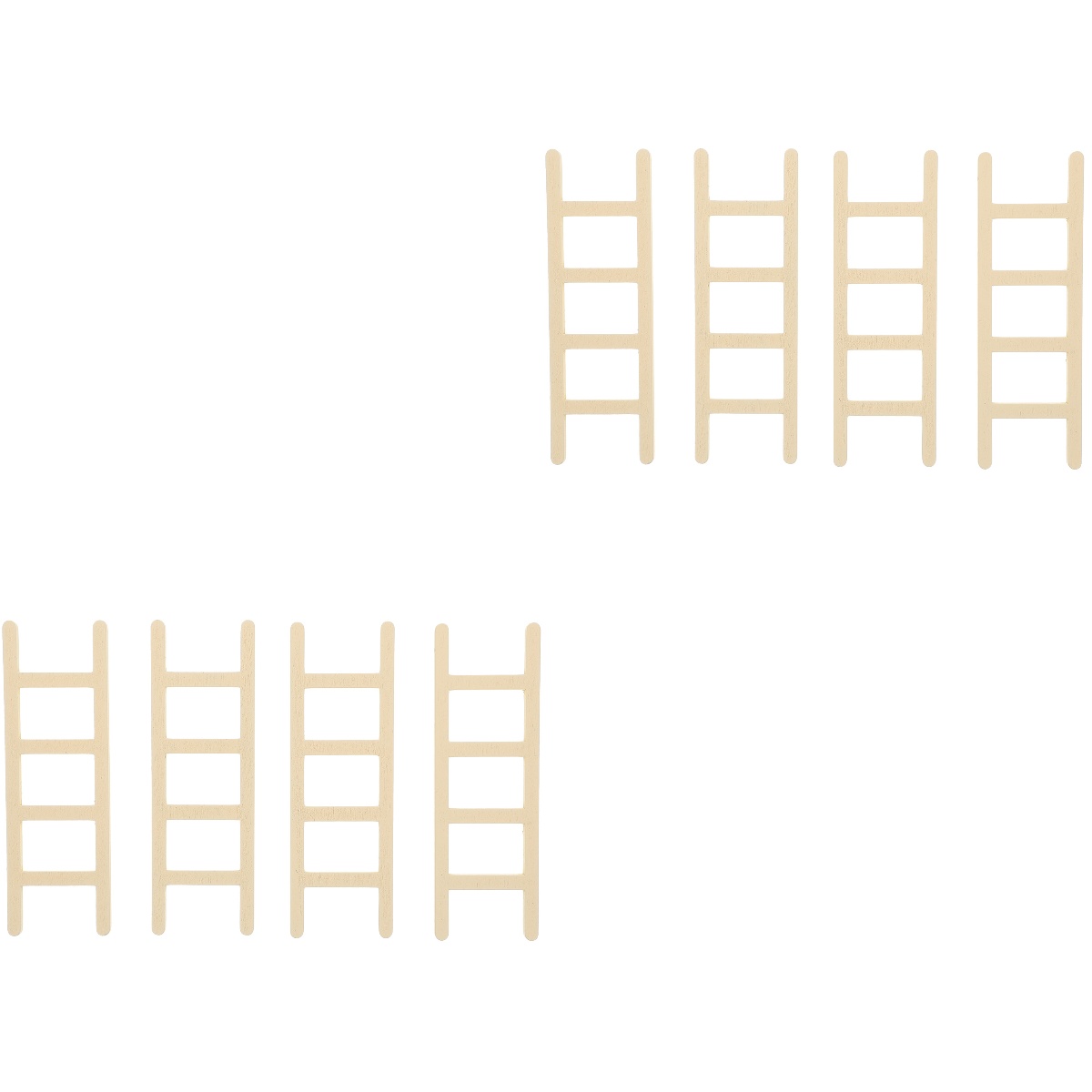 8 Pcs Mini House Ladders Ornaments Photography Props Layout Props for ...