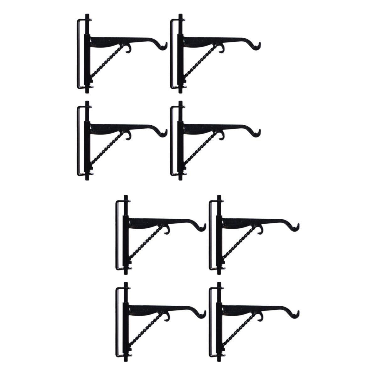 Qiysamall 8 Pcs Mini Iron Frame Hook Miniature Wall Hooks Dollhouse ...