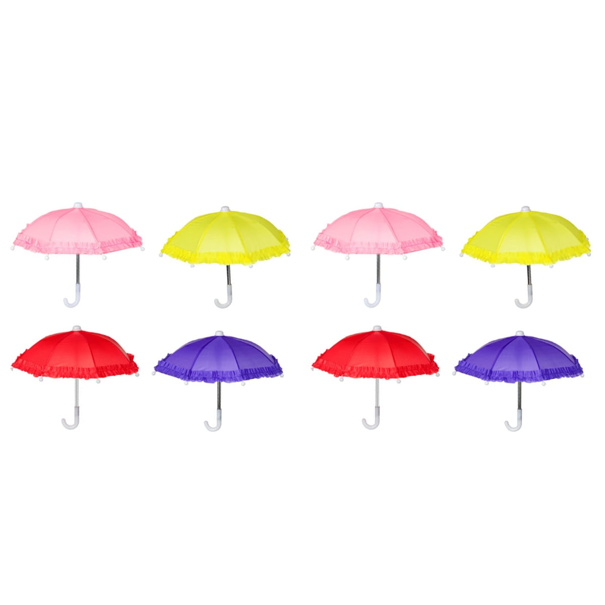 8 Pcs Mini Umbrella Umbrellas Miniture Decoration Decorative Adorn