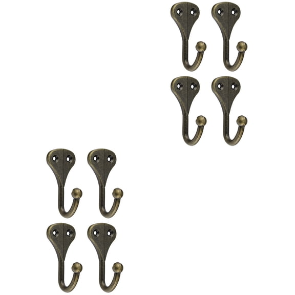 NUOLUX Wear-Resistant Multi-Function Coat Hook for Home Use Zinc Alloy 8Pcs