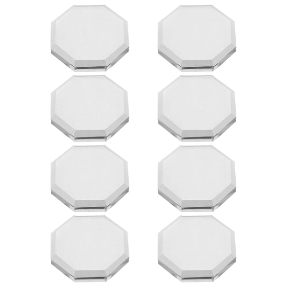 FOMIYES 8Pcs Glass Fabric Weights Clear Octagon Dress Weights for Wind and Craft Use