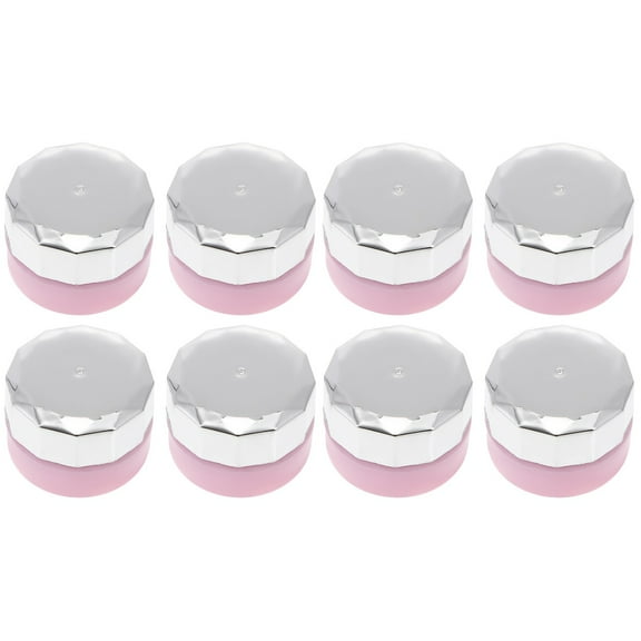 8 Pcs Nail Polish Bottle Gel Source Container Lip Balm Containers Empty Pump Dispenser Liquid Plastic Samples Jars