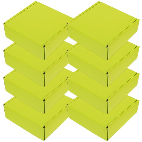 8 Pcs Neon Shipping Boxes Carton Packaging for and Storage, and Lightweight
