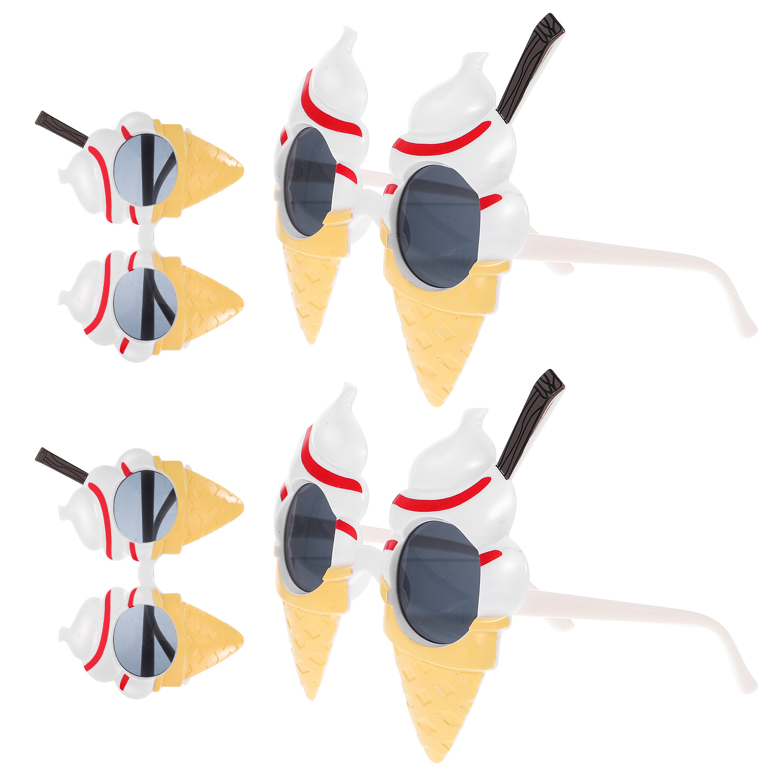 8 Pcs Novelty Party Glasses Ice Cream Eyeglasses Lightweight Party