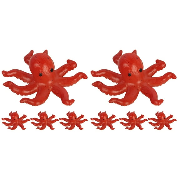unbranded 8 Pcs Octopus Figurine Octopus Craft Simulated Octopus Ornament Lifelike Octopus Decoration