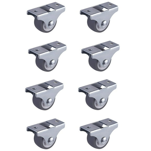 8 Pcs Office Chair Caster Soft Safe Chair Rollers Replacement for Desk Floor Mats Furniture Hardware