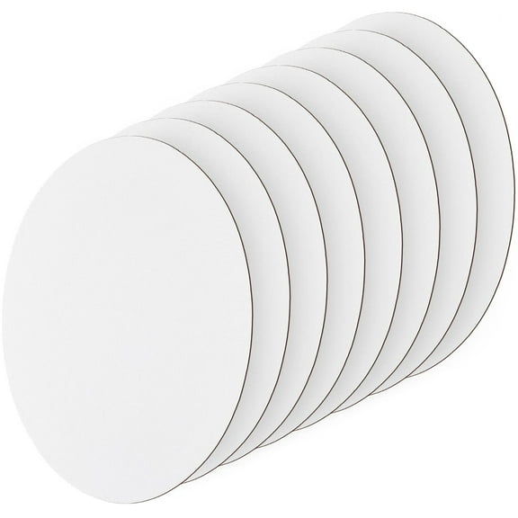 8 Pcs Oval Painting Canvas Panels Blank Canvas Drawing Boards for Oil & Acrylic Painting Students Artist Hobby Painters and Beginners 30x20cm diy White