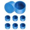 thumbnail image 1 of Uxcell 8Pcs Pipe End Cap Fitting, 1.97" ID Furniture Grade Pipe End Cap, Blue, 1 of 6