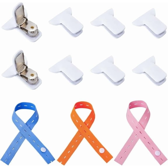 8 Pcs Padded Duvet Clips 3Pcs Quilt Binding Rope White Padded Clips Blanket Fasteners Bedding Secure Comforter Preventing Shifting Inside Cover for Duvet Organize Protect 1.46x1.57 Inch for DIY