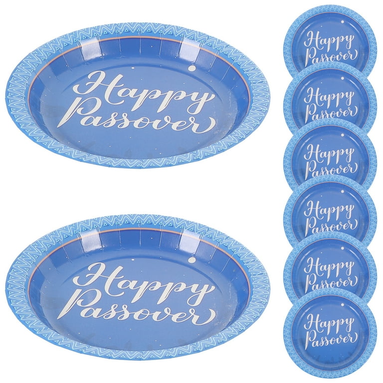 8 Pcs Passover Party Plates Paper Plates Disposable Party Plates Passover Dishes Passover Plates Walmart