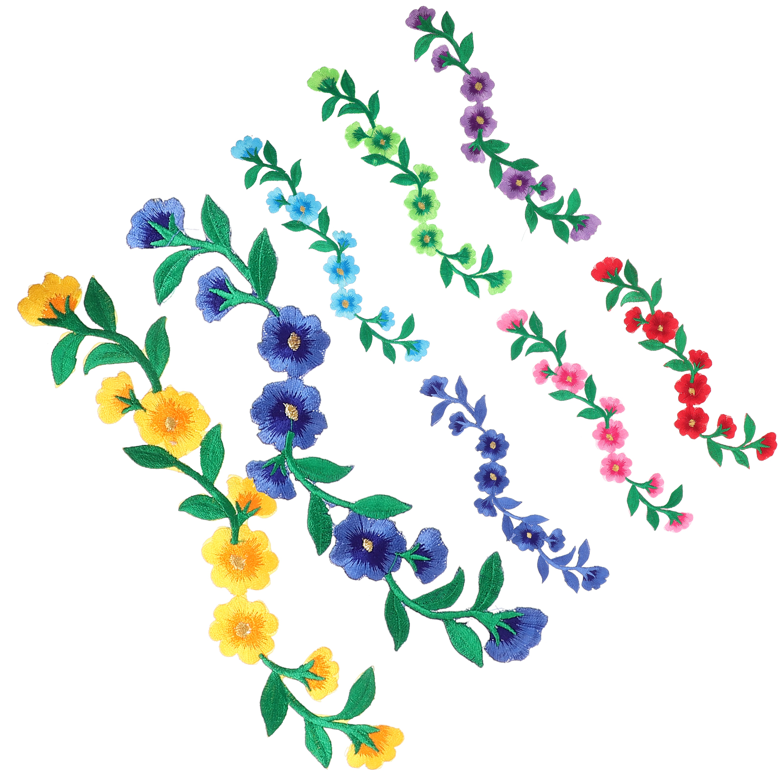 Umama Patch Phoenix Bird Embroidered Iron On Patch - Gold & Blue Cartoon Applique For Clothing, Bags & Crafts
