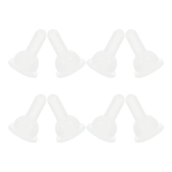 8 Pcs Pet Pacifier Accessories 2.50X2.50X1.60CM White
