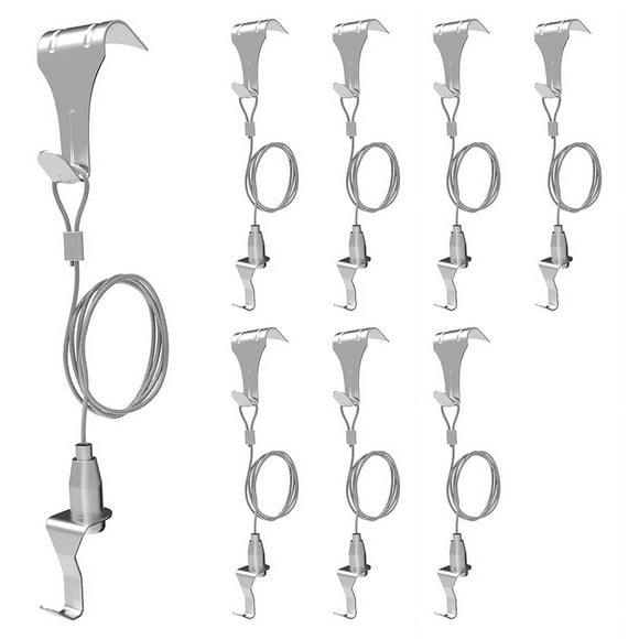 8 Pcs Picture Rail Hanging System,Picture Rail Hooks Molding Hooks Picture Rail Hanger y4462