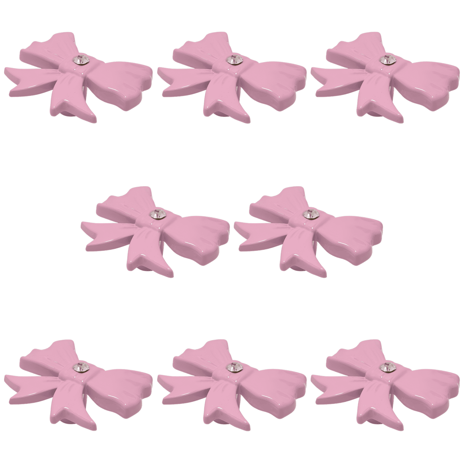 pink bow dresser knobs Bow Knobs, Metal Bow Dresser Pulls, Cute Decorative Drawer Knobs for Cabinets, Pink, Size: 1.3 x 1.02