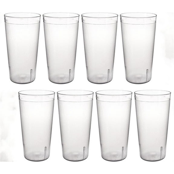 8 Pcs Plastic Glasses Water Cups,Plastic Cups Reusable,Stackable Cups,Unbreakable Cups for Hot Drink and Cold Drink