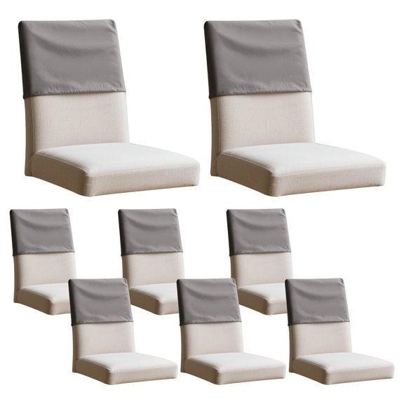 8 Pcs Polyester Chair Back Cover Elastic Backrest Slipcover Universal Chair Back Protective Cover,Washable Chair Slipcover Back Chair Protector for Home and Outdoor
