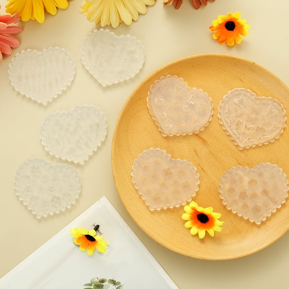 8 Pcs Polymer Clay Molds Miniature Silicone Clay Earring Molds DIY Jewelry Making Kit for Making Earrings Keychains Necklaces Cookies