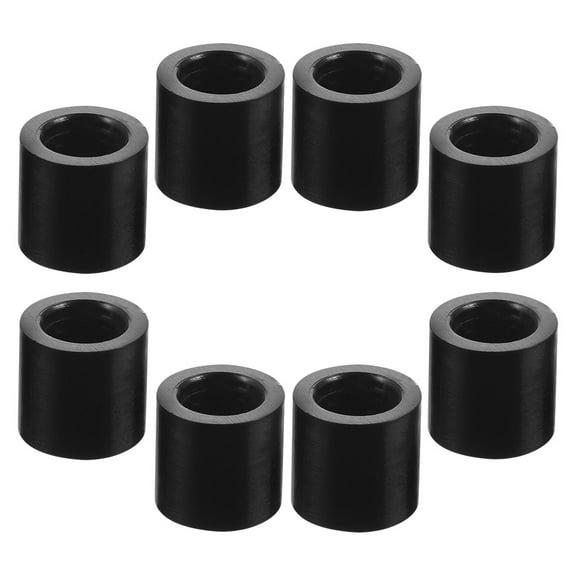 8Pcs Billiard Cue Ferrules Plastic Replacement Parts for Pool Sticks Suitable for Daily Use Black