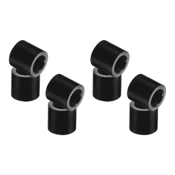 8Pcs Black Plastic Billiard Cue Ferrules for Daily Use Pool Stick Tube Replacement Part