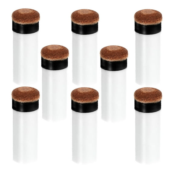 8 Pcs Pool Cue Tips Billiards Accessories Club Ferrule Replaceable Stick Plastic Metal