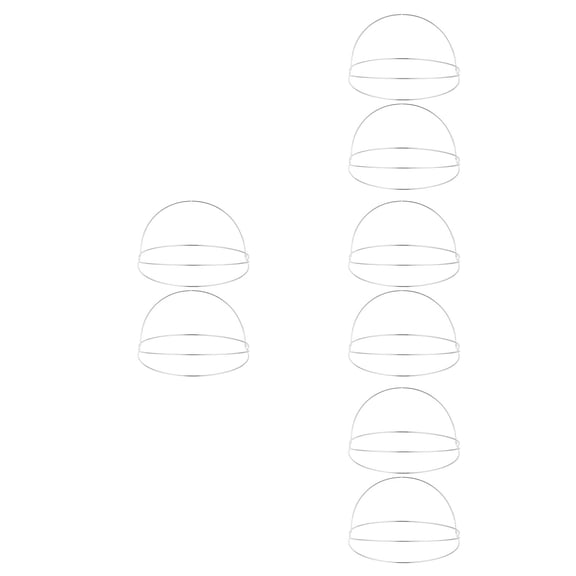 8 Pcs Practical DIY Headdress Frame Floral Crown Base Hair Decoration Accessory