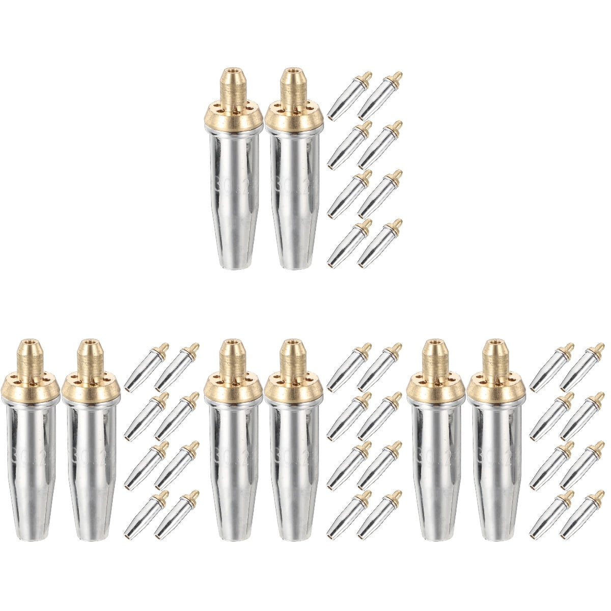 8 Pcs Propane Cutting Nozzle Torch Attachment Replacement Tip Natural Gas Tips Welder Contacts Heavy Duty