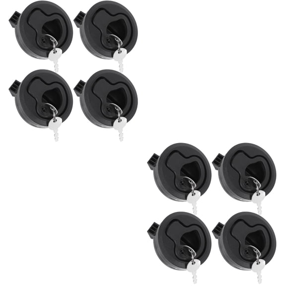 8 Pcs Pull Hatch Latch Door Locks Slam Latch Handle Latch Boat Latch for Cabinet Hatch Round Pull Boat Hatch Latches
