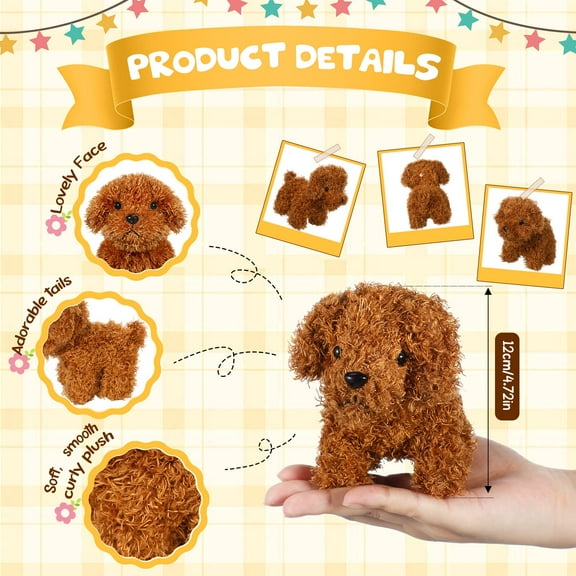 8 Pcs Puppy Dogs Stuffed Animals Bulk Mini Dog Plush Soft Puppy Fluffy Stuffed Animal for Kids Baby Girls Boys Birthday Gifts (Multicolor)