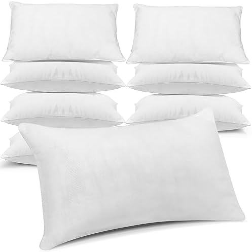 8 Pcs Queen Size Pillows for Sleeping Standard Size Bed Hotel Pillows Bulk for Stomach, Back and Side Sleepers Machine Washable (30 x 20 Inches)$$Bedding