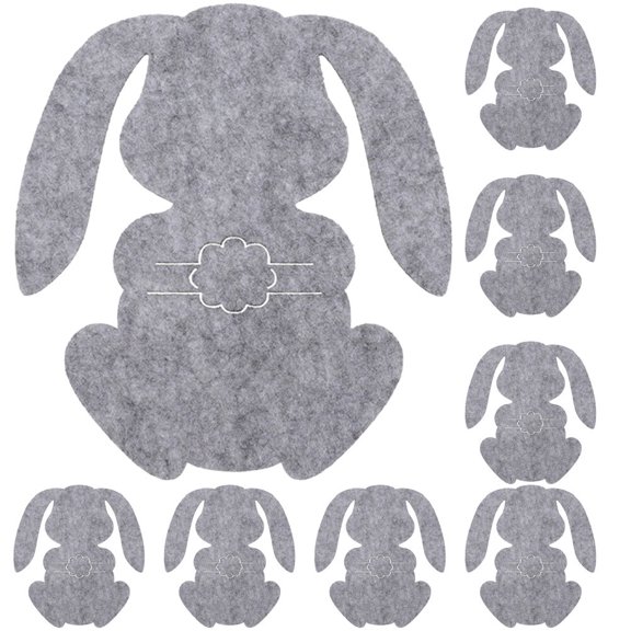 8 Pcs Rabbit Cutlery Bag Wedding Decorations Cutlery Bags For Table Rabbit Shaped Cutlery Bags Cutlery Pouch Bag Banquet