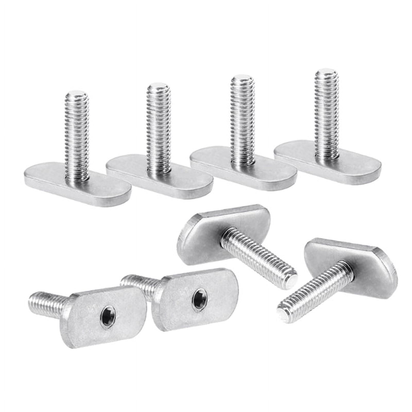 8 Pcs Rail/ M6 Screws & Nuts T Slot Bolt Replacement Stainless Steel