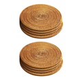 8 Pcs Rattan Trivets for Hot DishesInsulated Hot Pads,Durable Pot