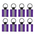 thumbnail image 1 of Uxcell 8Pcs Reflective Keychain High Visibility Tags Lanyards Pendants Zipper Pulls Waterproof for Backpack Running Cycling Purple, 1 of 6