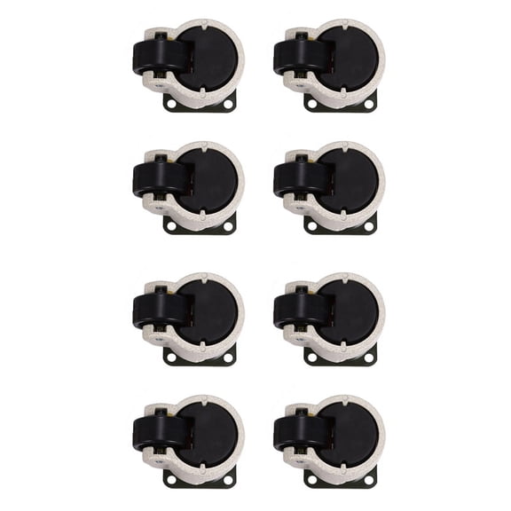 8 Pcs Retractable Leveling Casters Industrial Machine Swivel Caster Wheel for Office Chair Trolley 330 Lbs