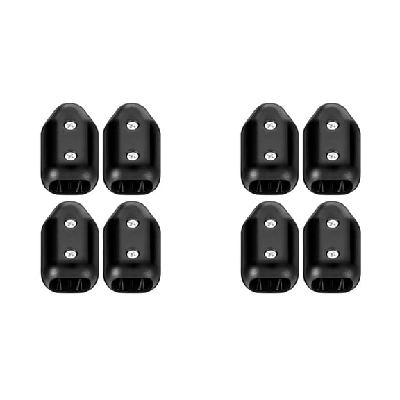 8 Pcs Reusable Rope Clamps, 1/2 Inch Plastic Chain Connector, Suitable for 9-10 mm Nylon or Braided Ropes