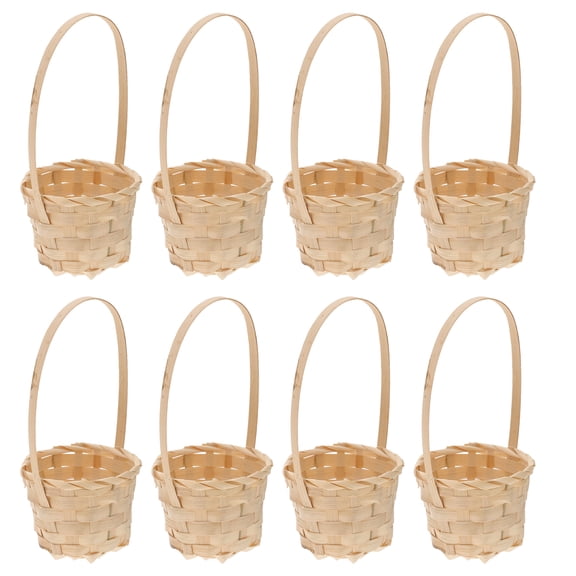 8-Piece Ceramic Rice Bowl Set with Floral Basket Pattern - Celella Tableware for , Kids & Home Dining