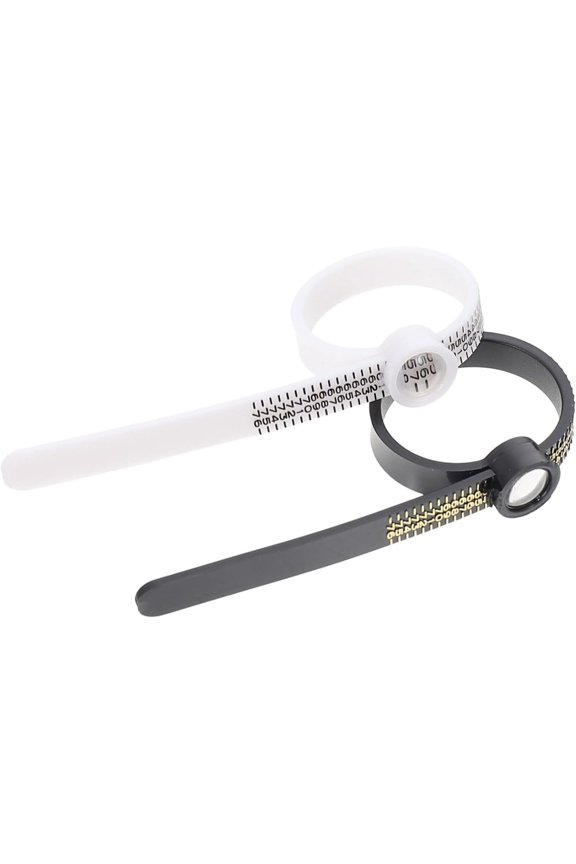 8 Pcs Ring Measurement Power Supply Rings Measurer for Ring Uk Finger Sizer Ring Gauge Magnifier