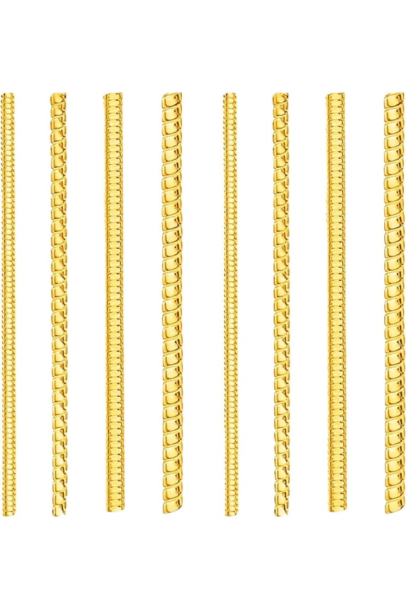 8 Pcs Ring Size Adjuster for Loose Rings  4 Sizes Invisible Silicone Ring Size Reducer, Tightener, Guards & Clips to Make Smaller Without Resizing (Golden)