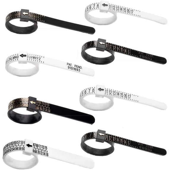 8 Pcs Ring Sizer Gauge Measure,Ring Measurement Tool,for Rings, Jewelry, Bracelets.