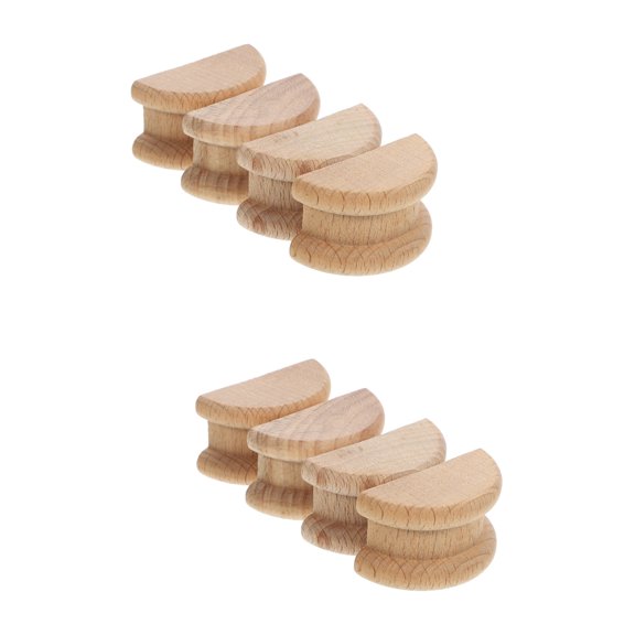 8 Pcs Roman Capital Decorative Column Window Trim Furniture Appliques Accessories Wood