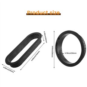 8 Pcs Round & Oval Tart Rings Heat- Perforated Cake Mousse Ring Non Stick Bakeware Mini Cake Mold Cake Rings