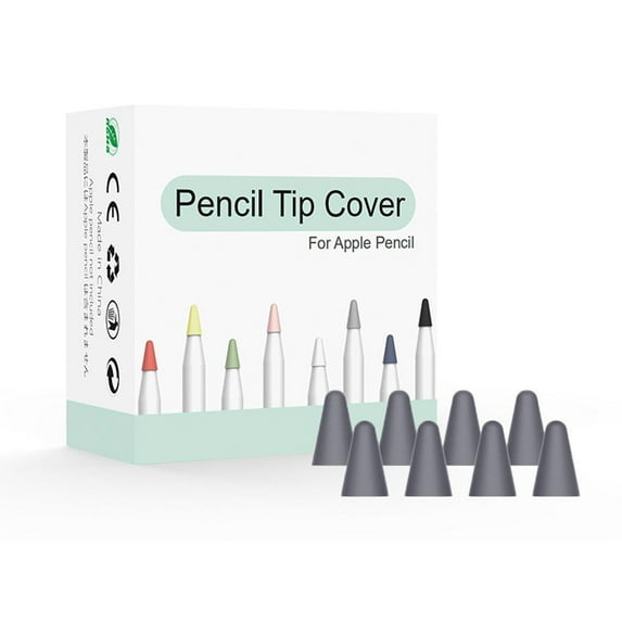 8 Pcs Rubber Smooth Pencil Tip Case Cover Nib Sleeve For_Apple-US Hot2nd H5I4
