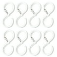 thumbnail image 1 of 8 Pcs S Hooks - 2.6 x 1.2in Large S-Shaped Hooks with Buckle for Hanging Pots, Coats & Bags, Kitchen Bathroom Use(white), 1 of 5